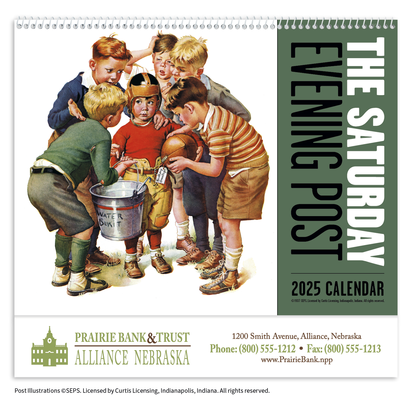 Good Value The Saturday Evening Post Spiral Calendar-7009
