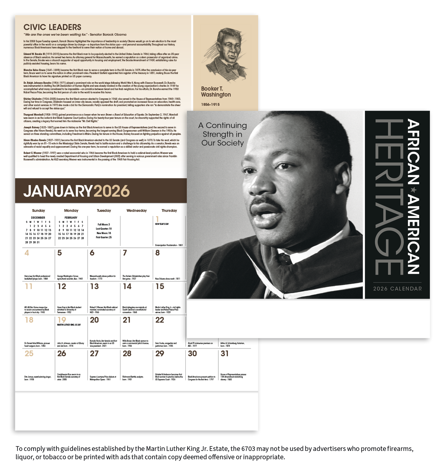 Triumph Calendars AfricanAmerican Heritage Dr Martin Luther King Jr Calendar-6703