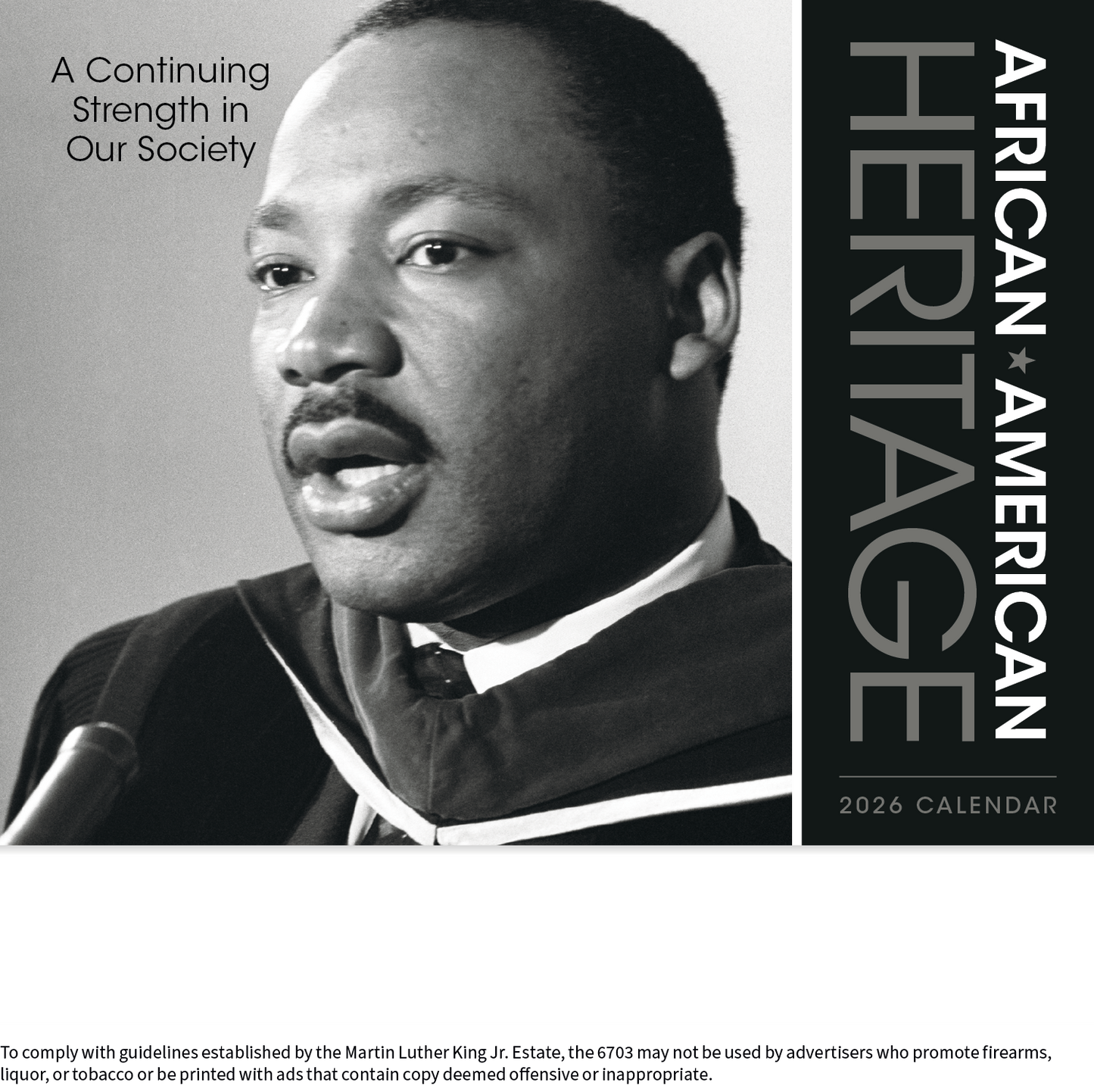 Triumph Calendars AfricanAmerican Heritage Dr Martin Luther King Jr Calendar-6703