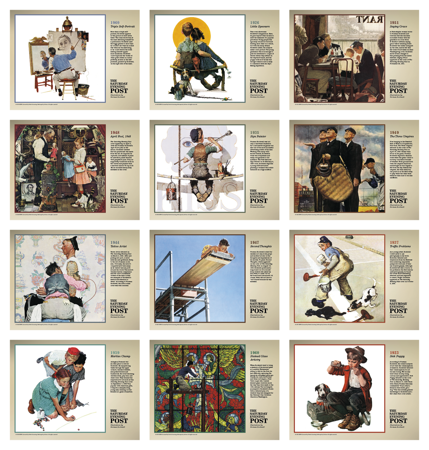 Triumph Calendars The Saturday Evening Post Illustrations by Norman Rockwell Calendar-1101