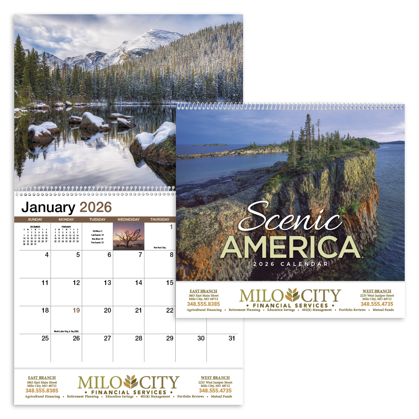 HotLine Products Scenic America Appointment Calendar Spiral-400