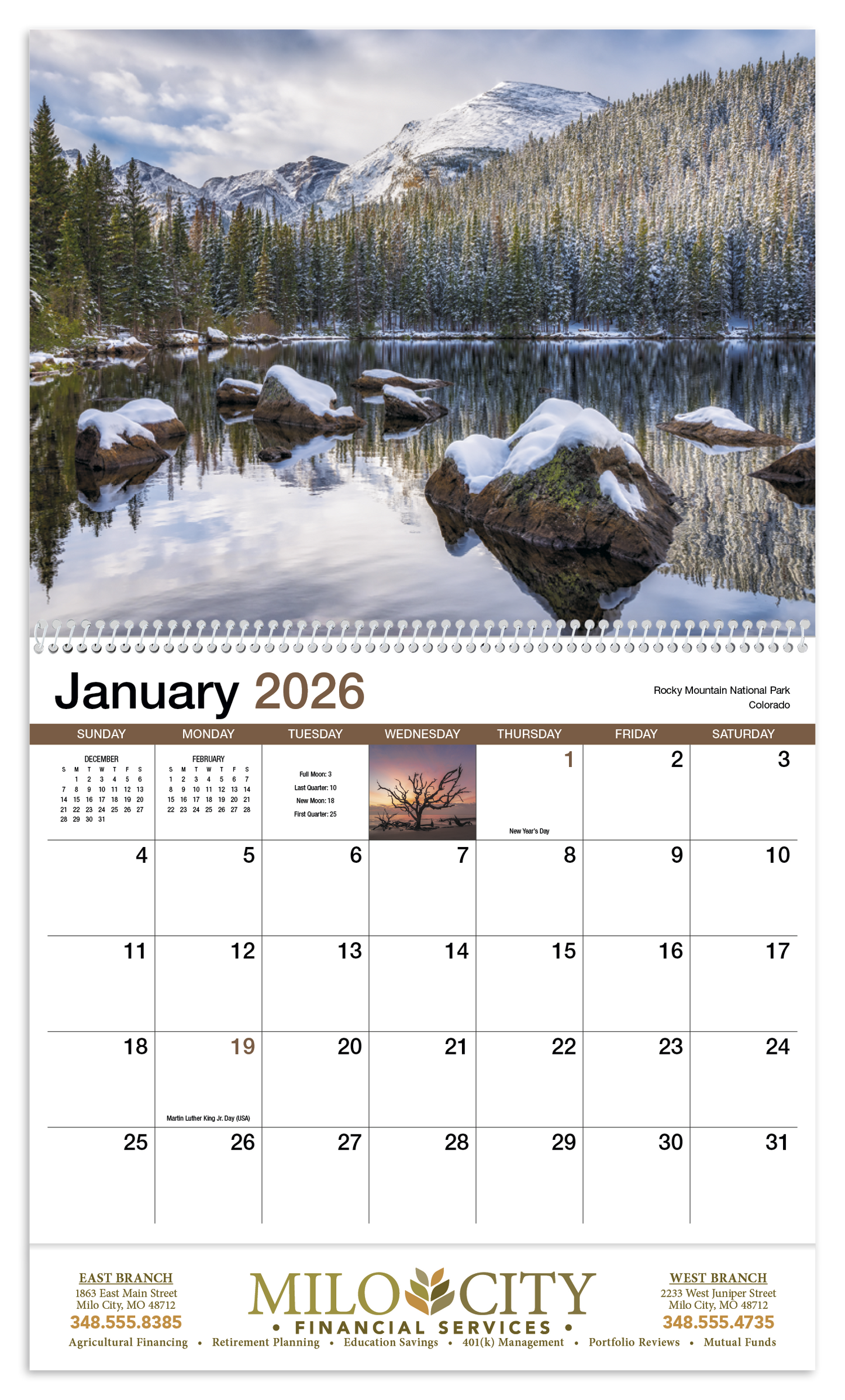 HotLine Products Scenic America Appointment Calendar Spiral-400