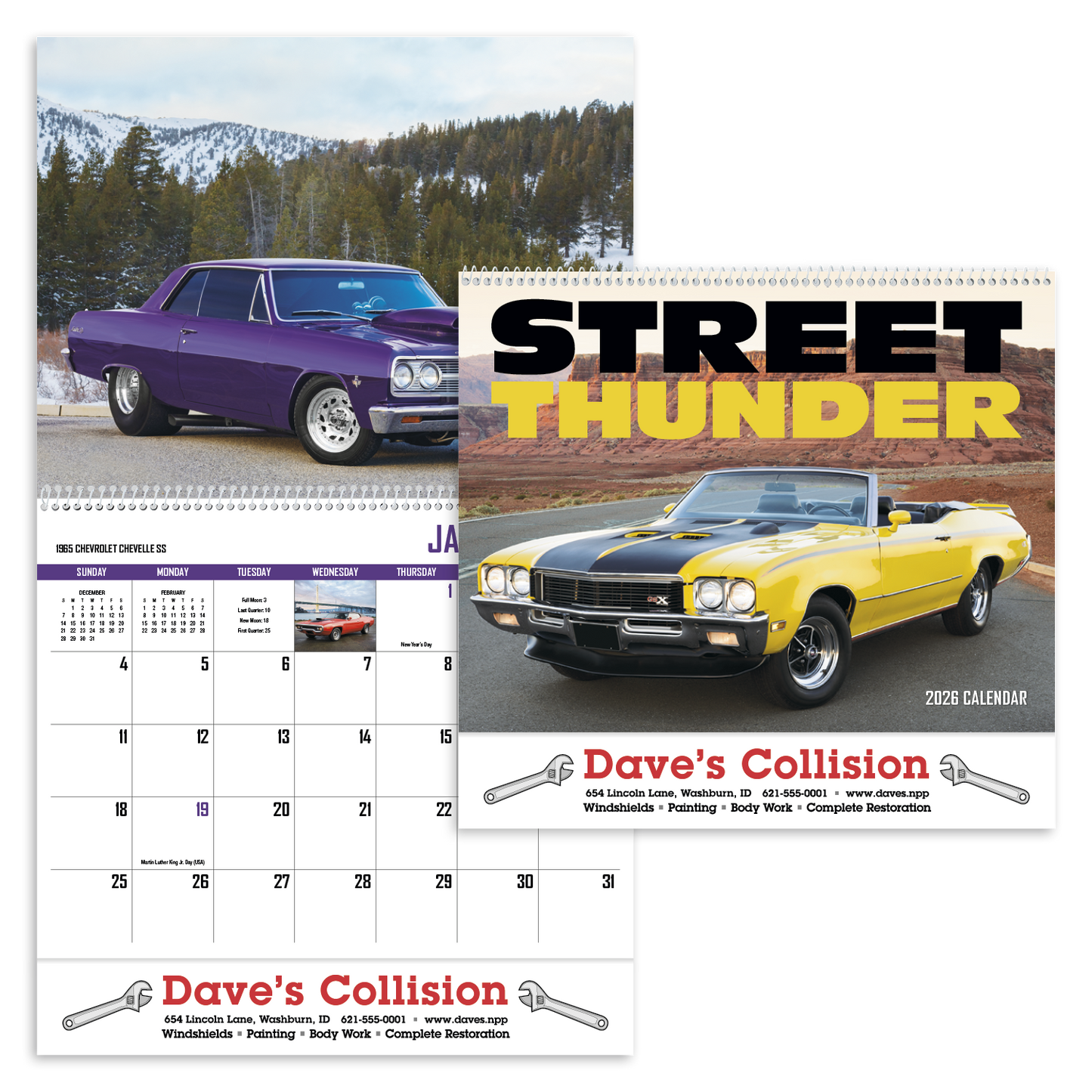 HotLine Products Street Thunder Appointment Calendar Spiral-401