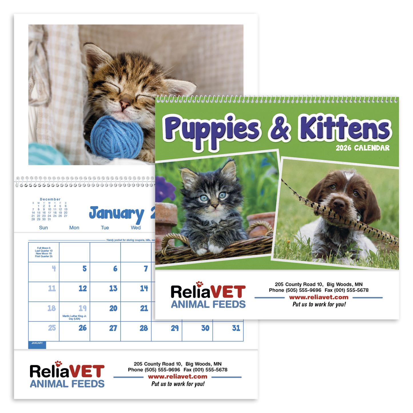 Triumph Calendars Puppies Kittens Pocket Calendar-4155