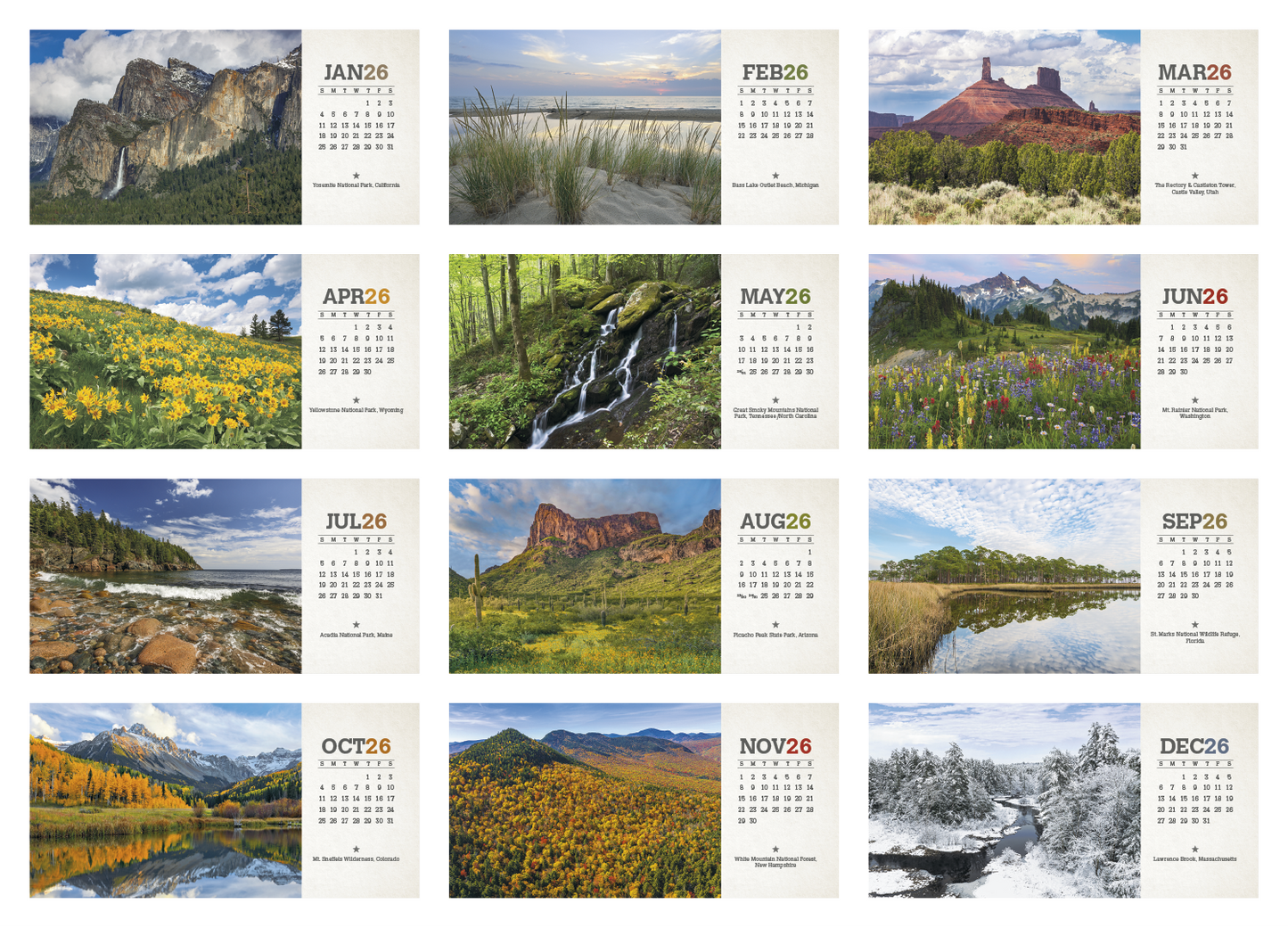 Triumph Calendars American Splendor Desk Calendar-4251
