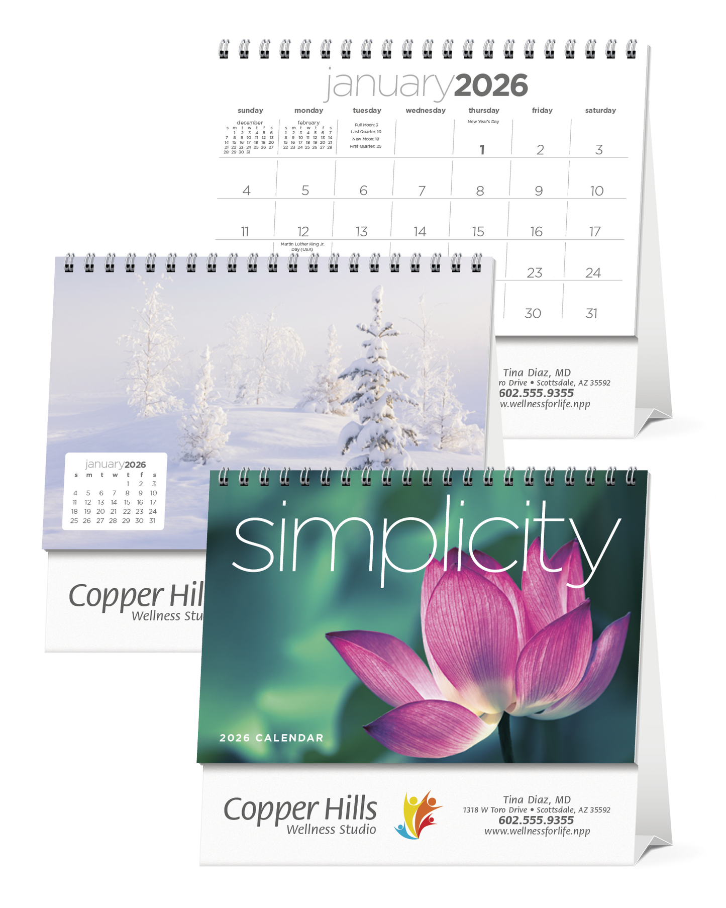 Triumph Calendars Simplicity Large Desk Calendar-4277