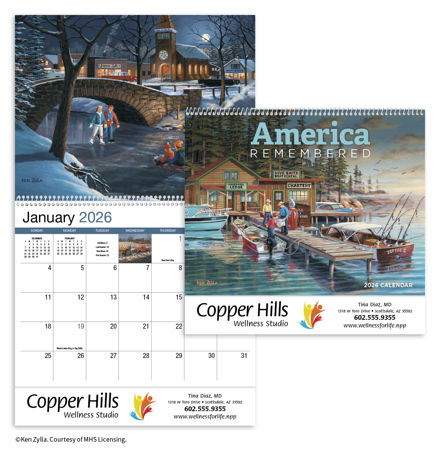 HotLine Products America Remembered Appointment Calendar Spiral-429
