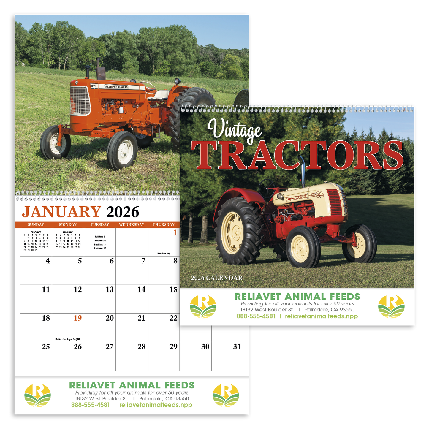 HotLine Products Vintage Tractors Appointment Calendar Spiral-471