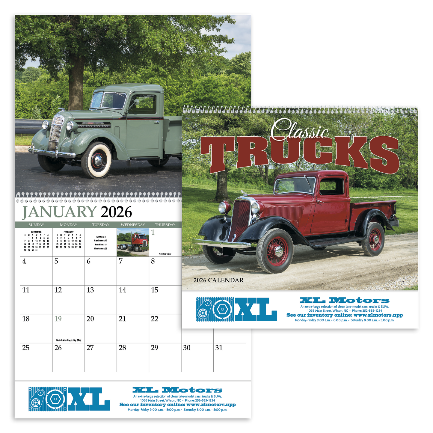 HotLine Products Classic Trucks Appointment Calendar Spiral-494
