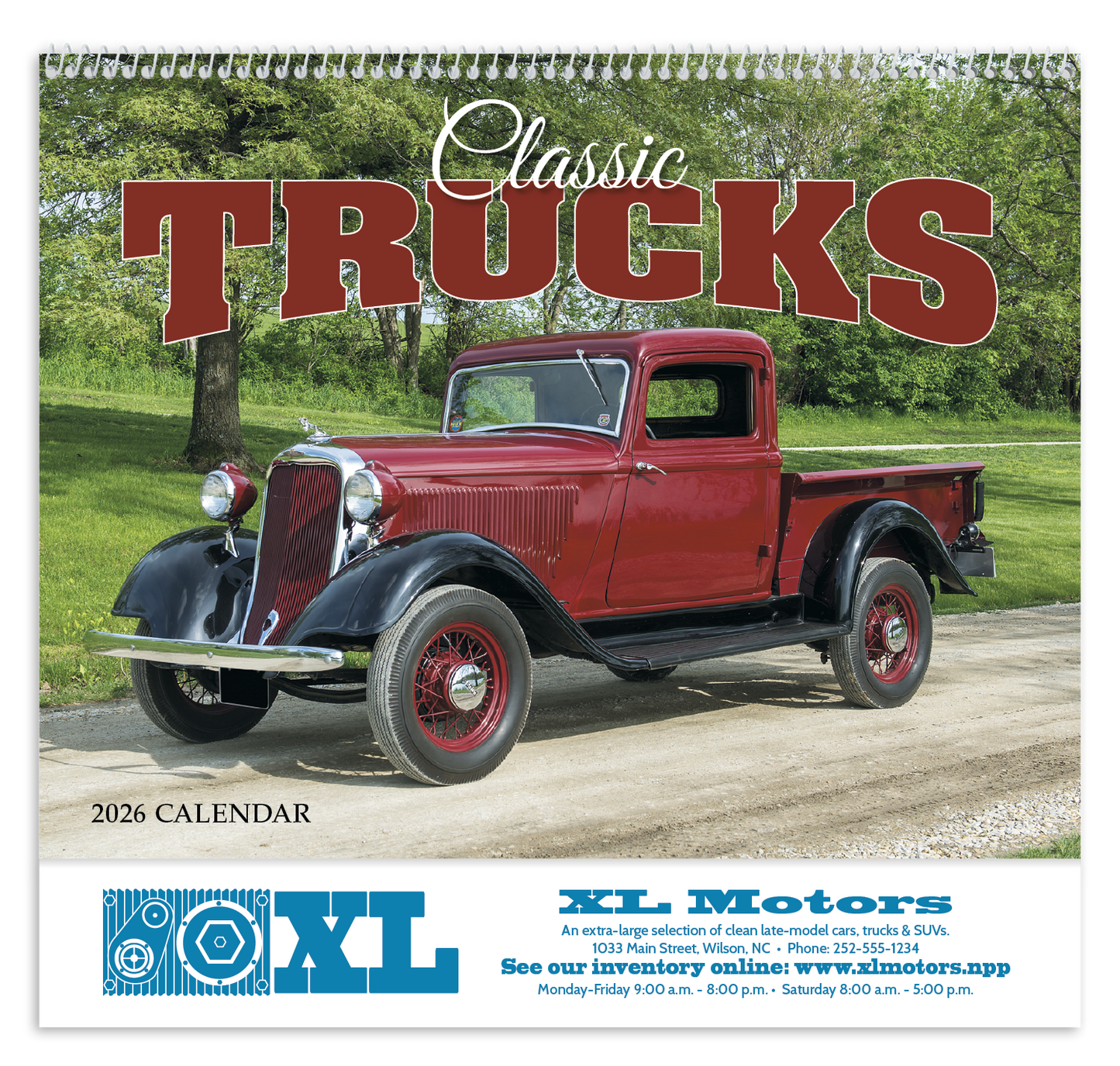HotLine Products Classic Trucks Appointment Calendar Spiral-494