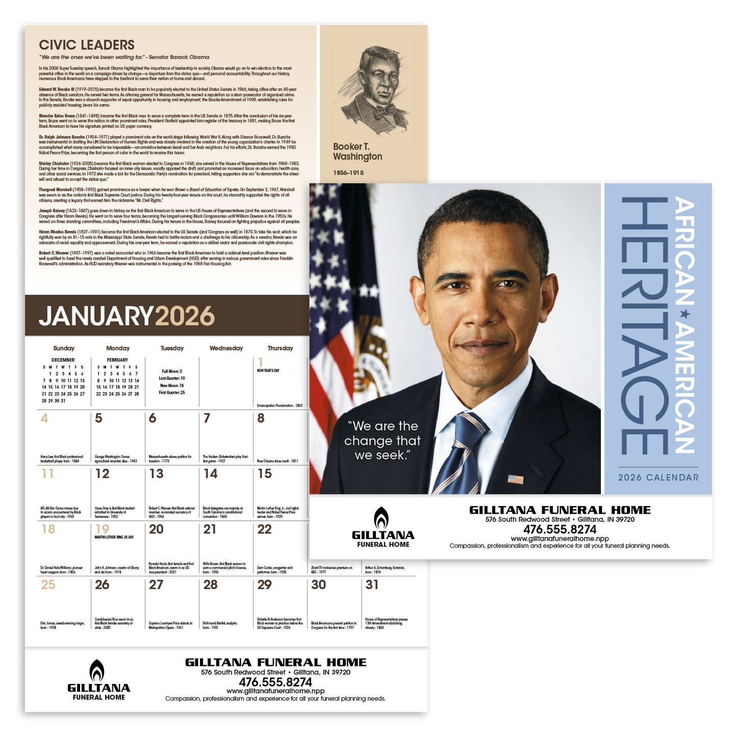 Triumph Calendars AfricanAmerican Heritage Barack Obama Calendar-6705