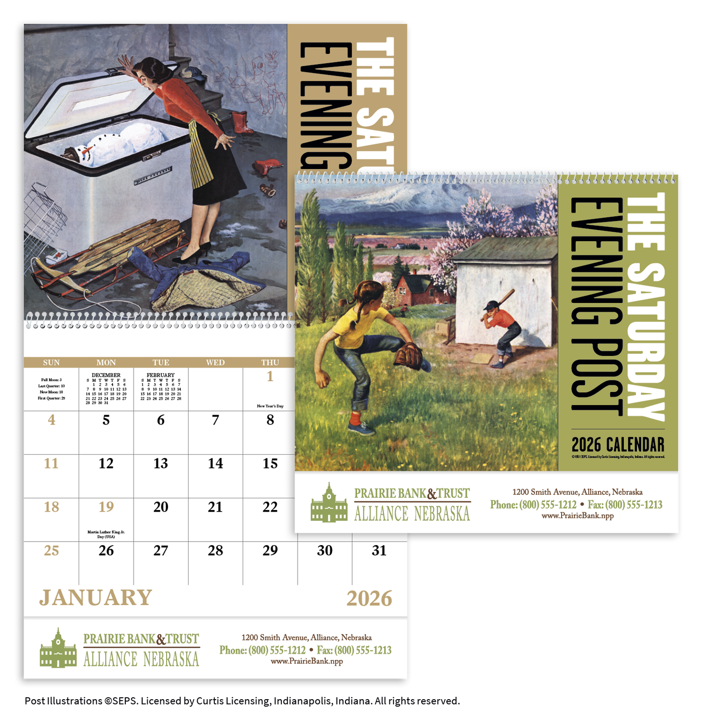 Good Value The Saturday Evening Post Spiral Calendar-7009