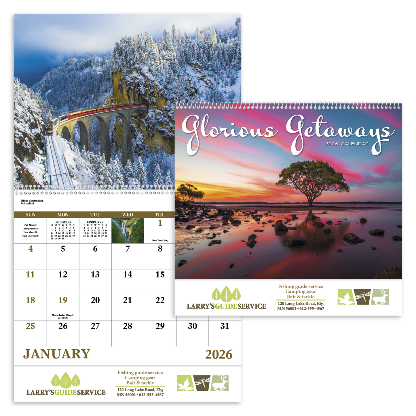 Good Value Glorious Getaways Spiral Calendar-7025