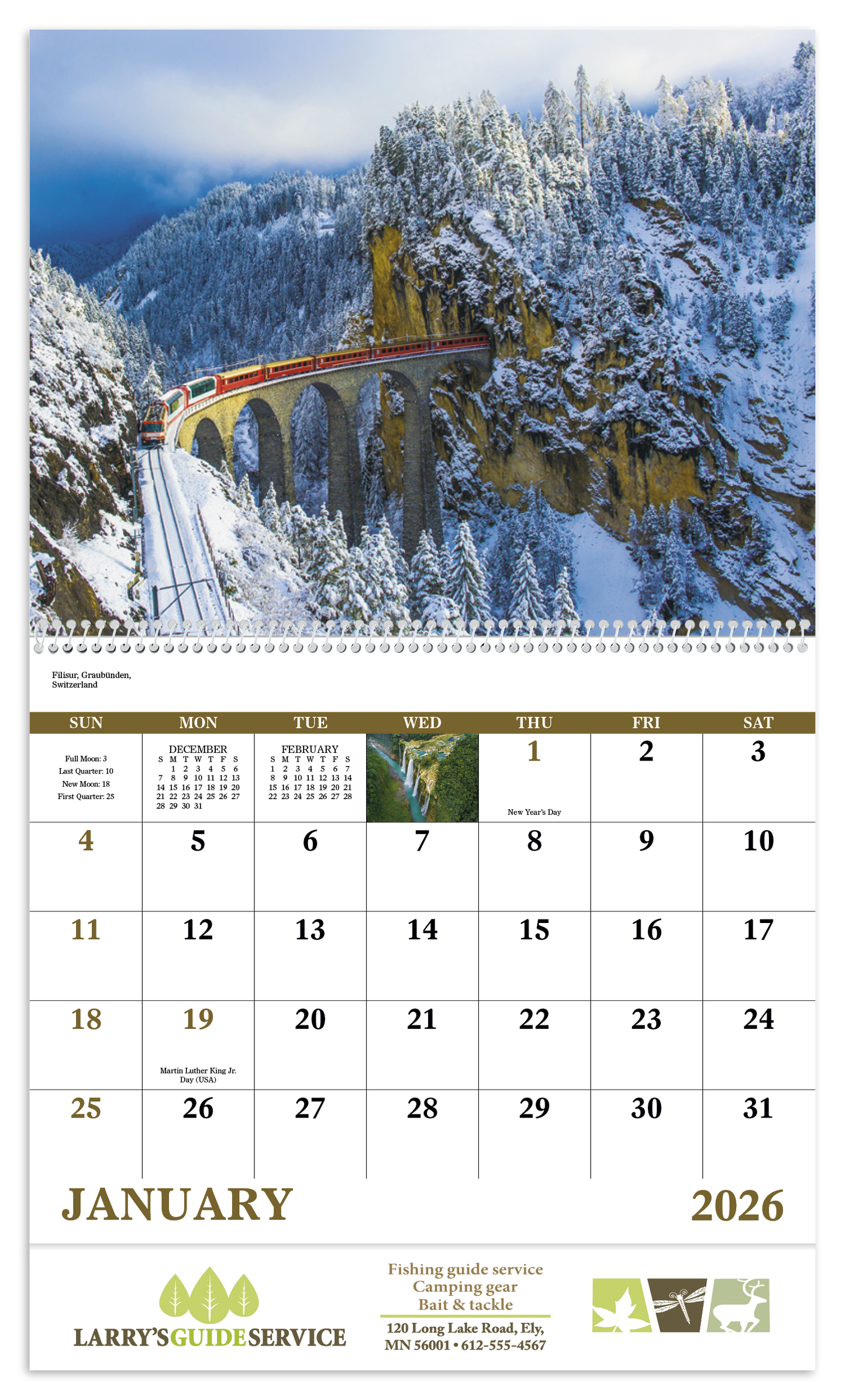 Good Value Glorious Getaways Spiral Calendar-7025
