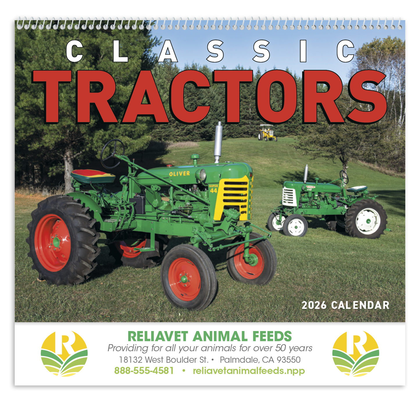Good Value Classic Tractor Spiral Calendar-7030