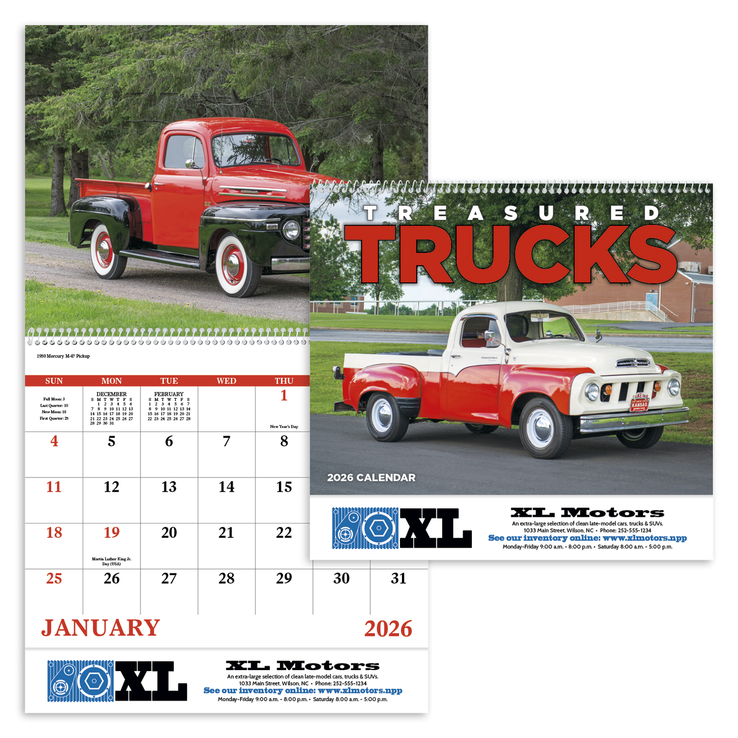 Good Value Treasured Trucks Spiral Calendar-7037