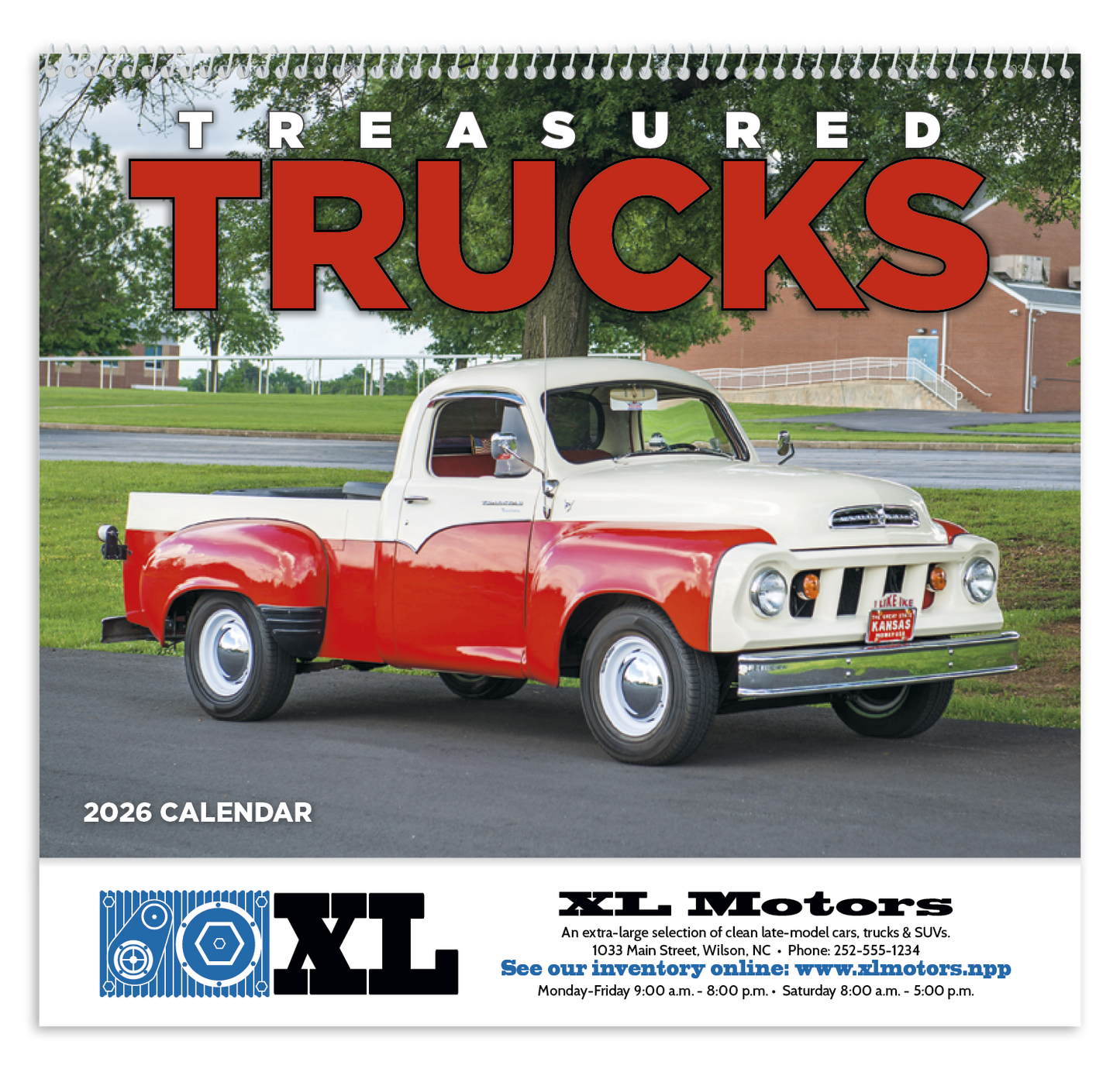 Good Value Treasured Trucks Spiral Calendar-7037