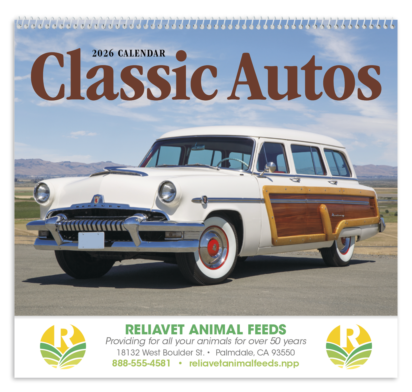 Good Value Classic Autos Spiral Calendar-7042