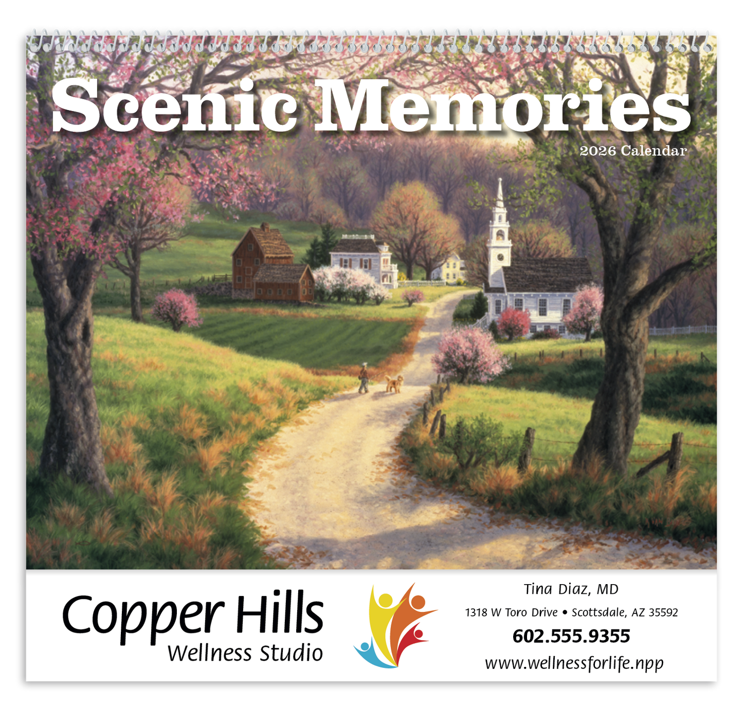 Good Value Scenic Memories Spiral Calendar-7046