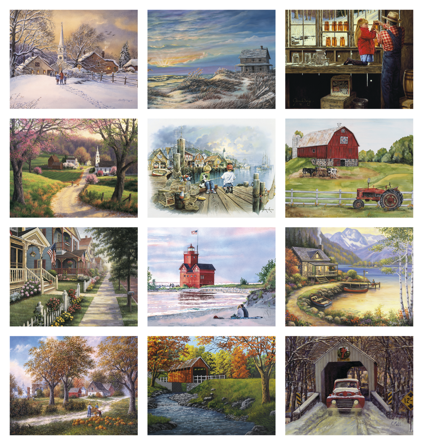 Good Value Scenic Memories Spiral Calendar-7046