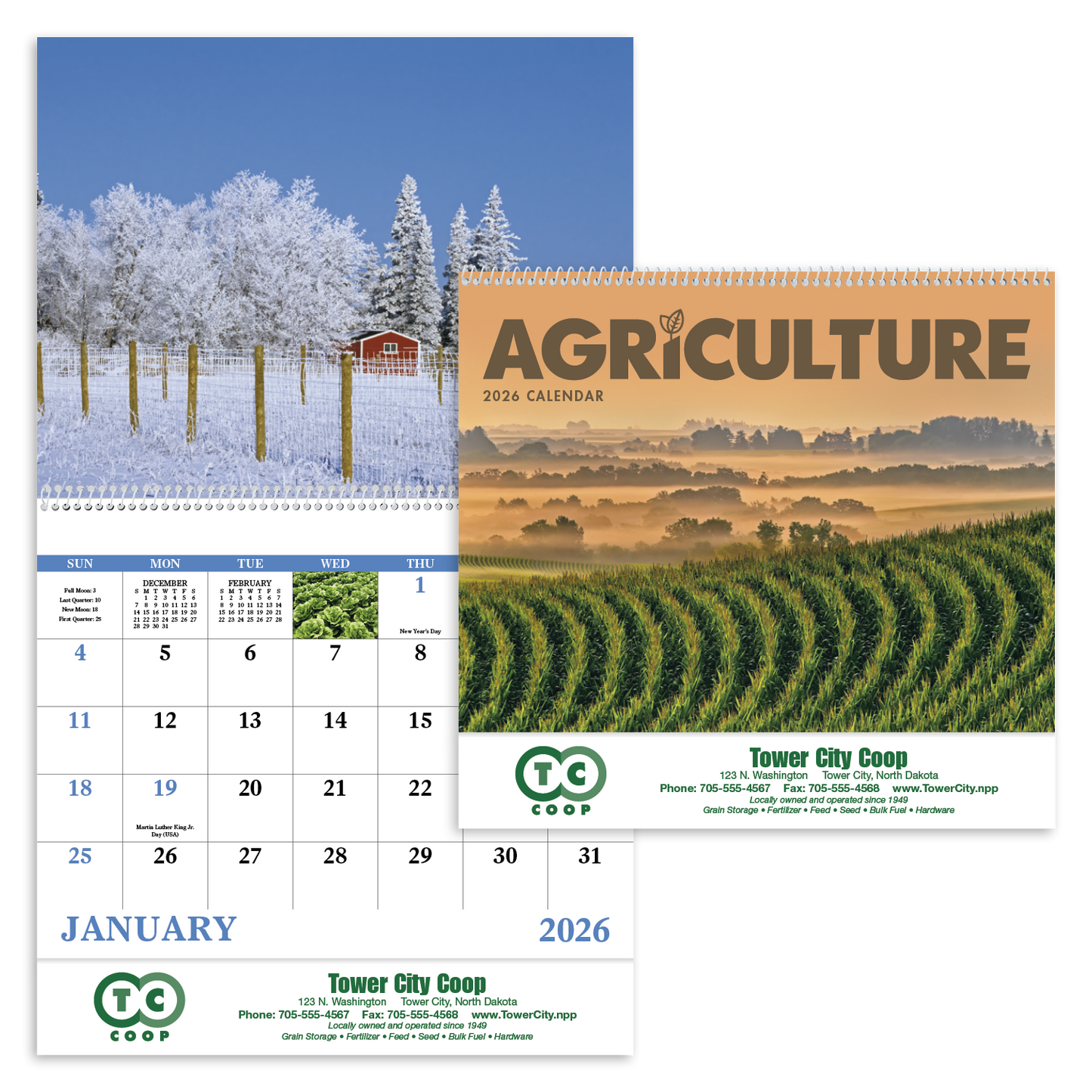 Good Value Agriculture Spiral Calendar-7047