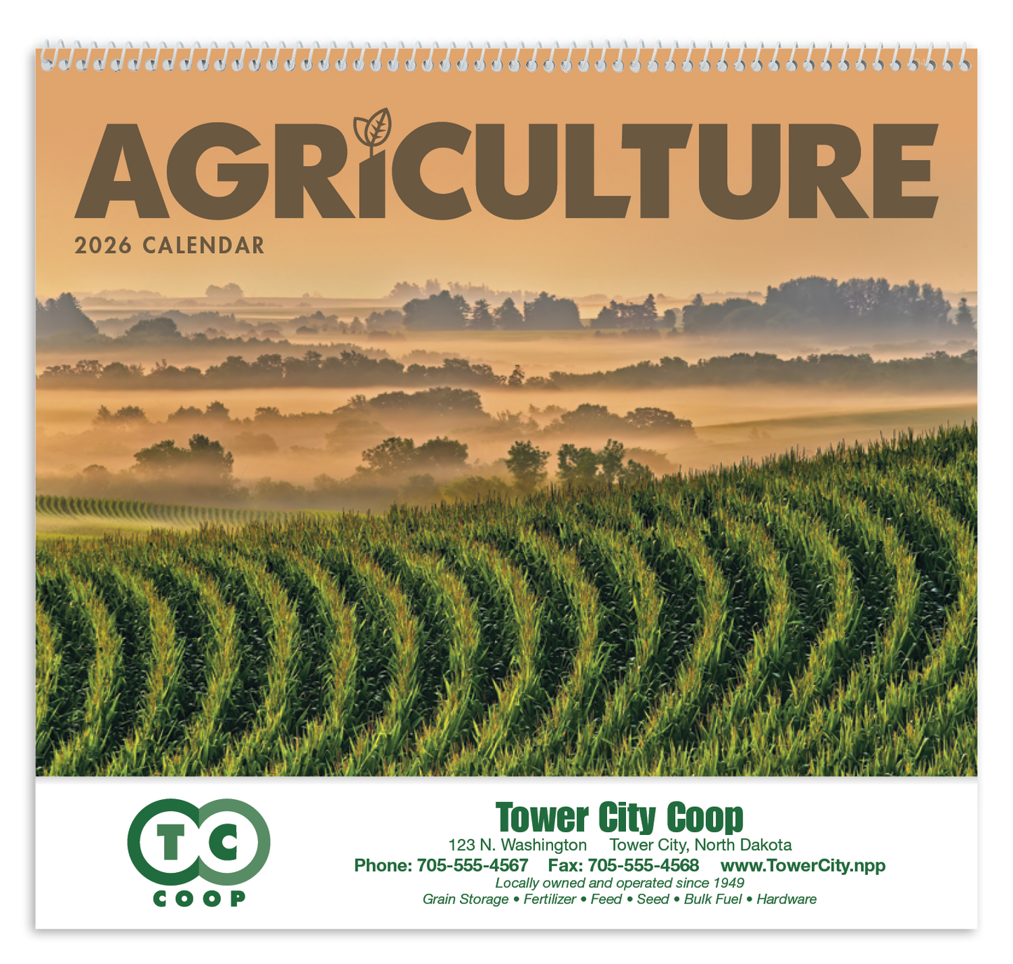 Good Value Agriculture Spiral Calendar-7047