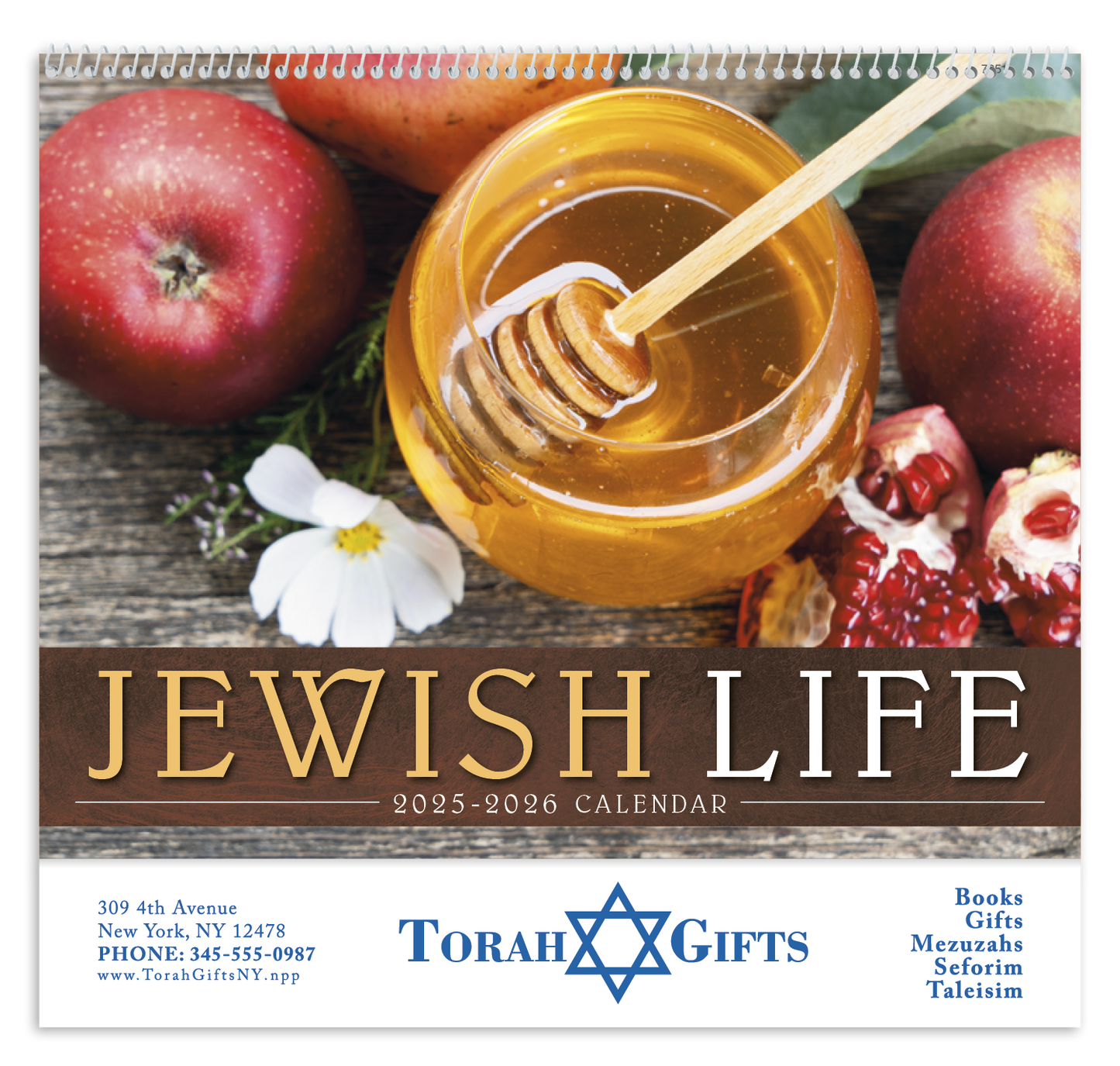 Good Value Jewish Life Spiral Calendar-7051