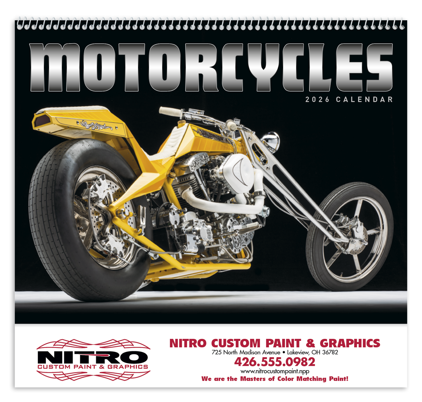 Good Value Motorcycles Spiral Calendar-7056