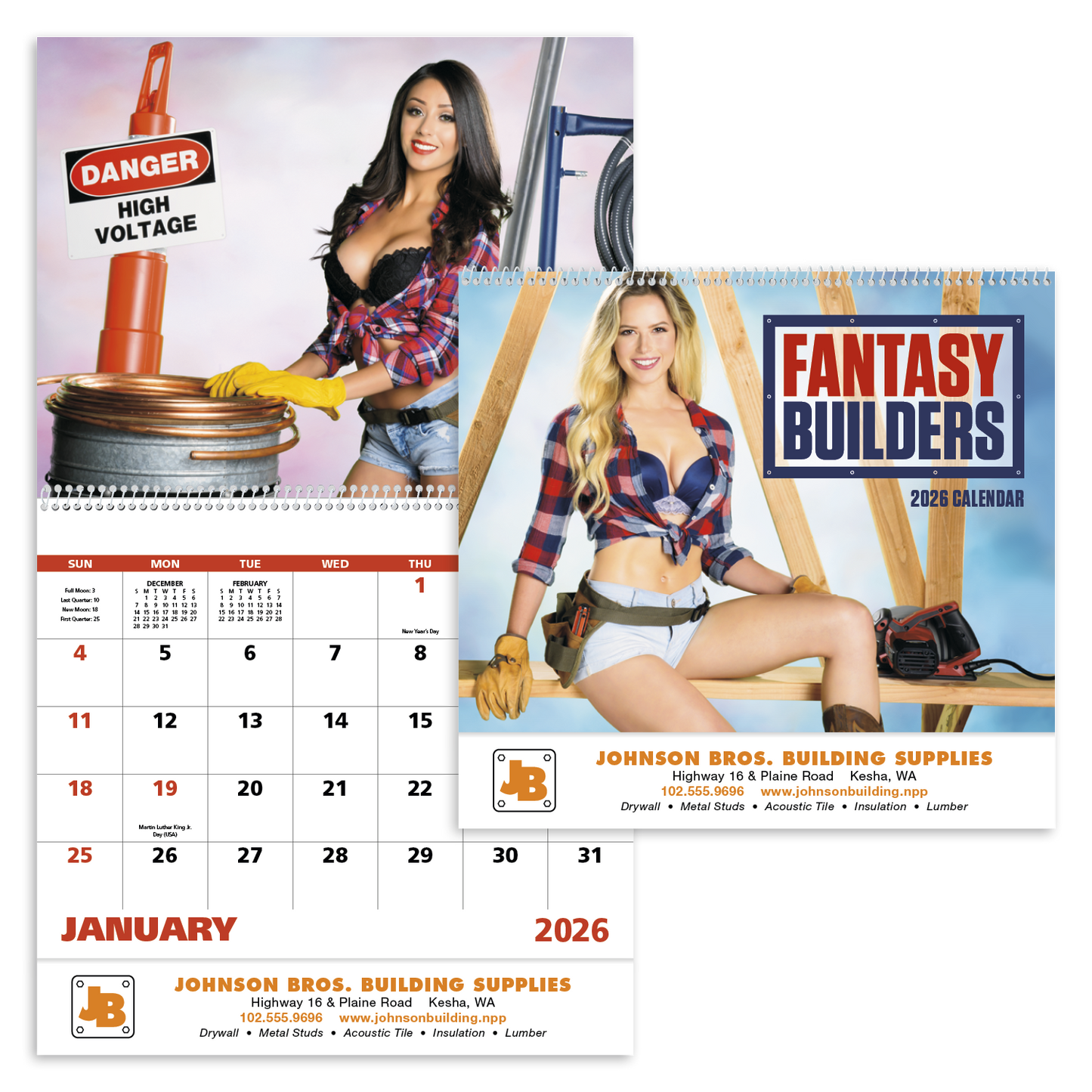 Good Value Fantasy Builders Spiral Calendar-7067