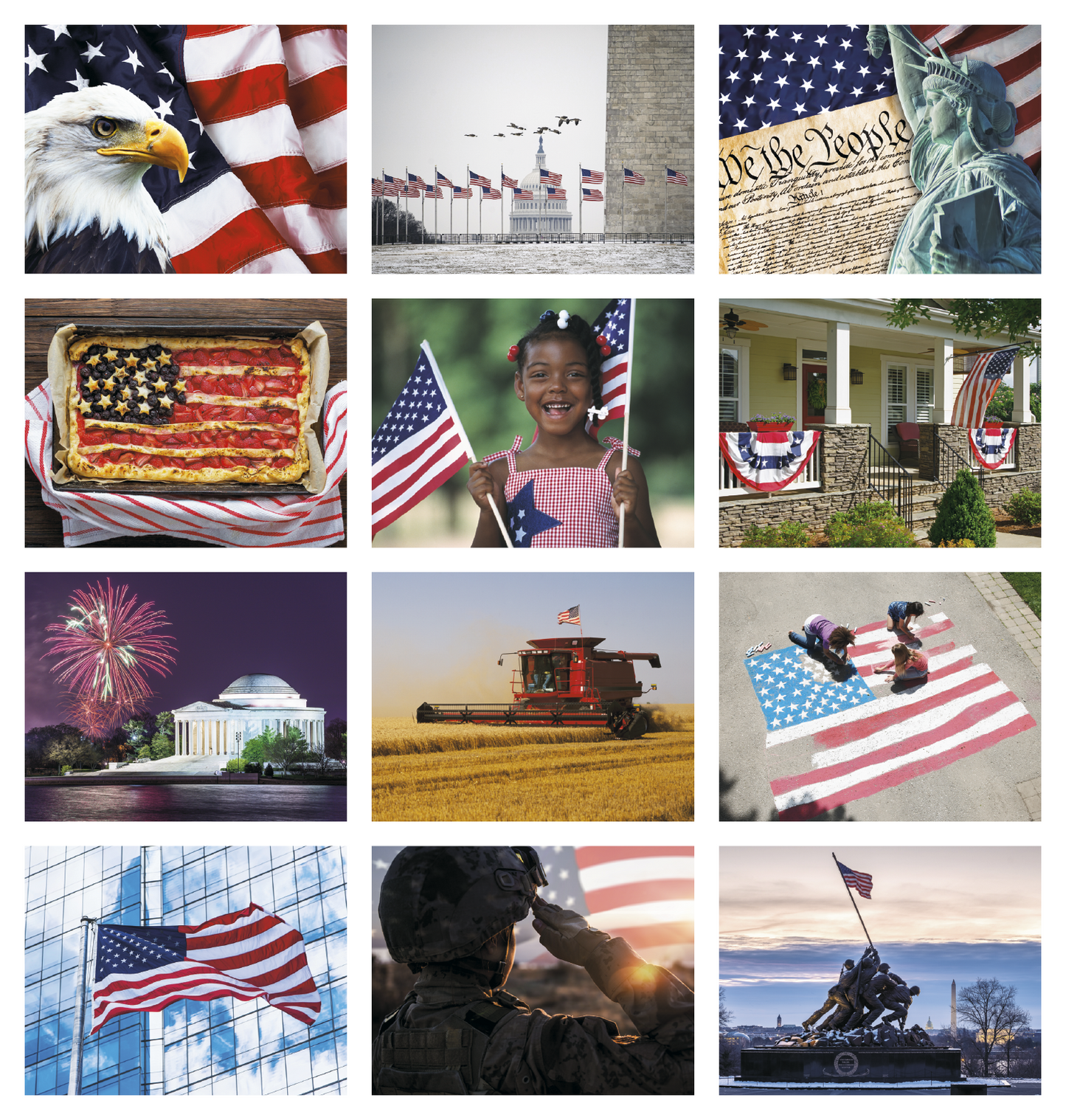 Good Value Celebrate America Spiral Calendar-7069
