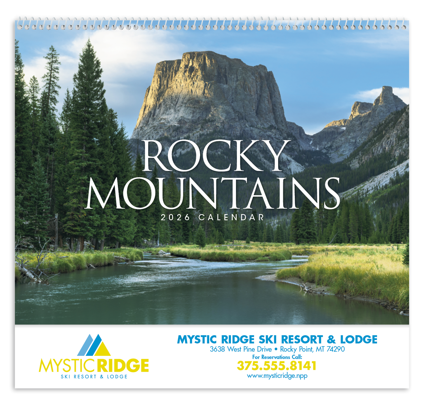 Good Value Rocky Mountains Spiral Calendar-7078