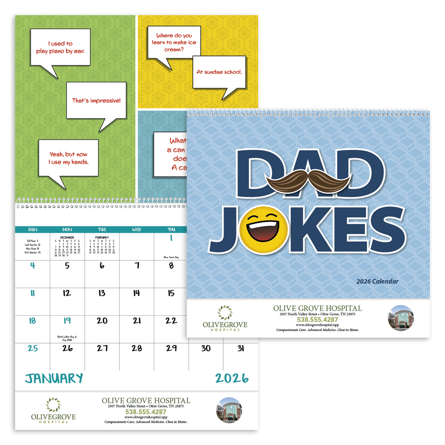 Good Value Dad Jokes Spiral Calendar-7082