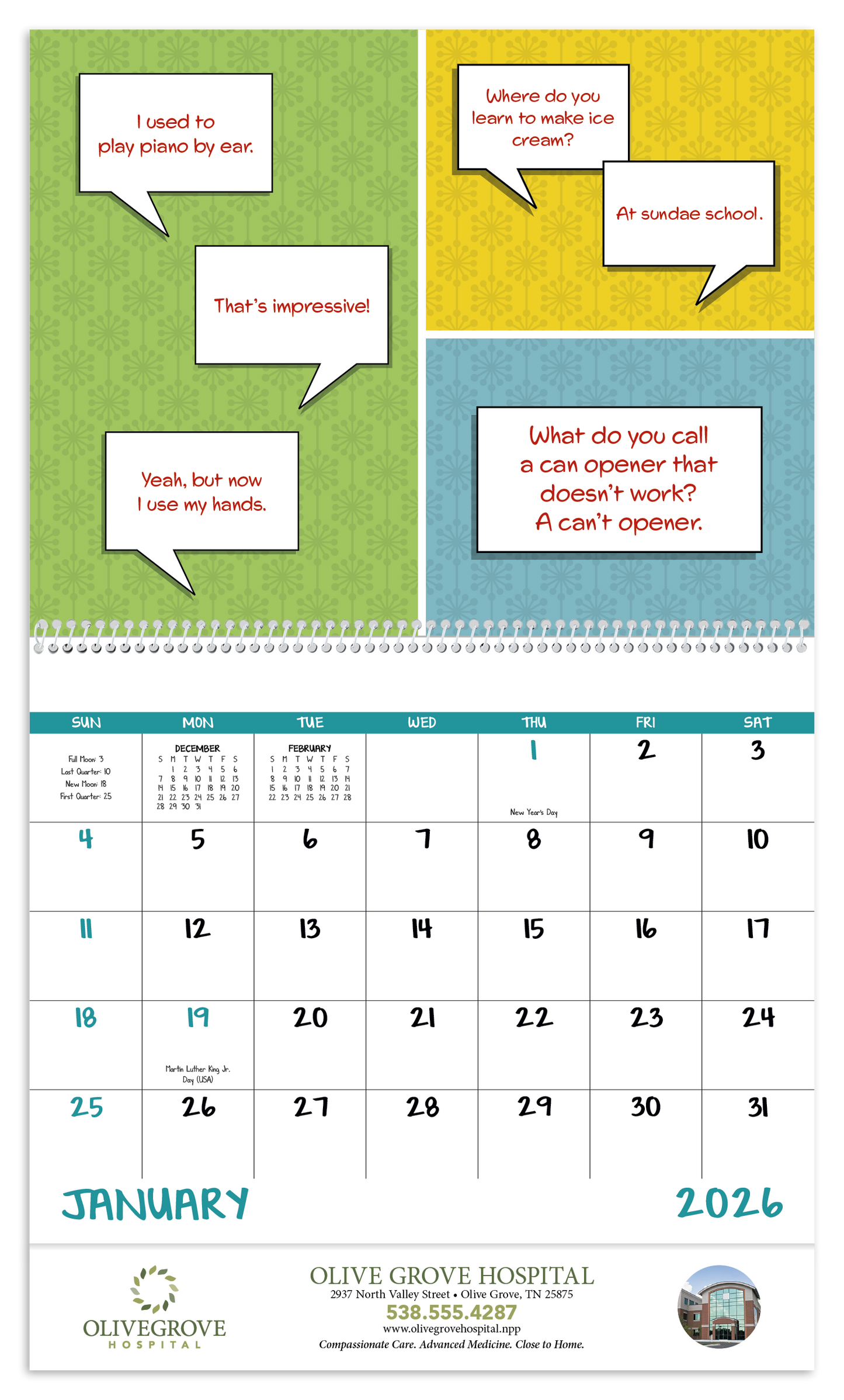 Good Value Dad Jokes Spiral Calendar-7082