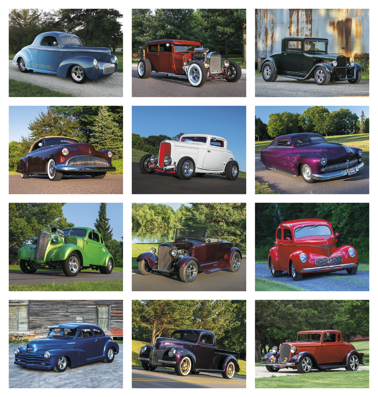 Good Value Street Rods Spiral Calendar-7083