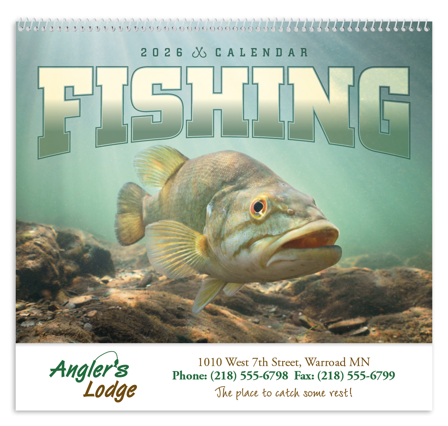 Good Value Fishing Spiral Calendar-7099