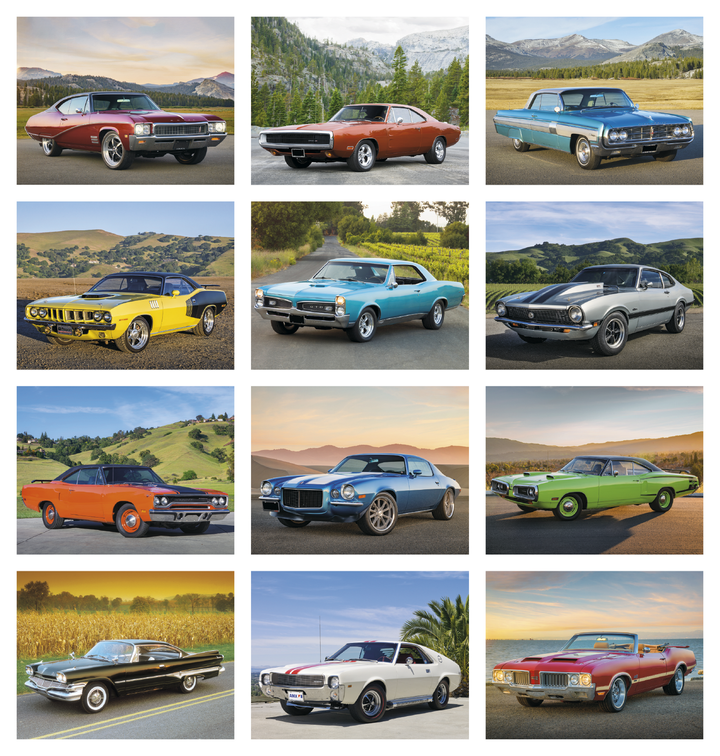 Good Value Muscle Thunder Stapled Calendar-7205