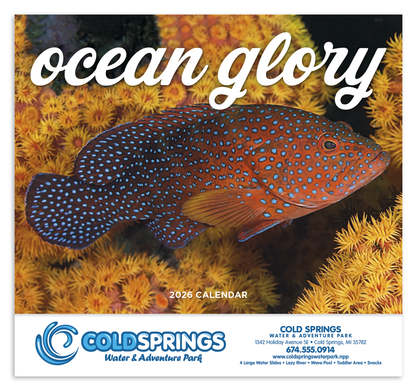Good Value Ocean Glory Stapled Calendar-7217