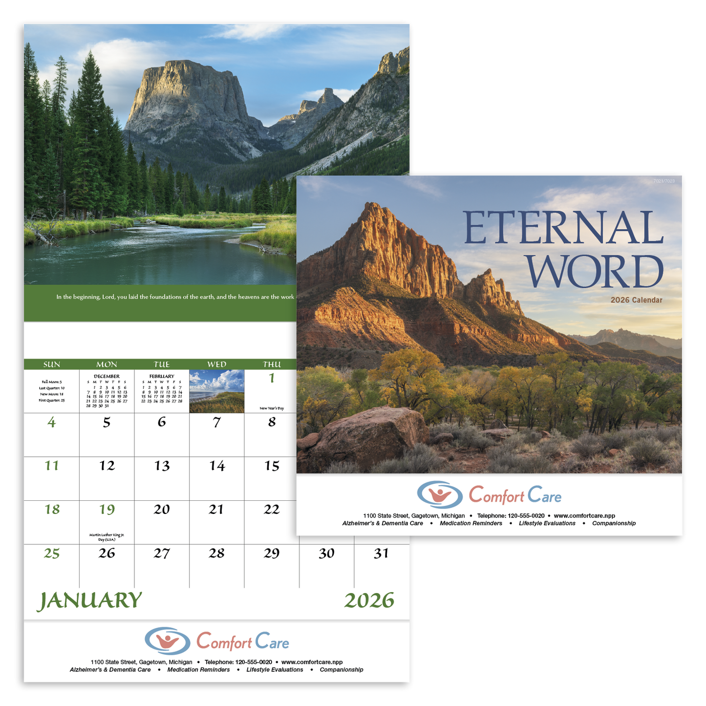 Good Value Eternal Word Stapled Calendar-7223