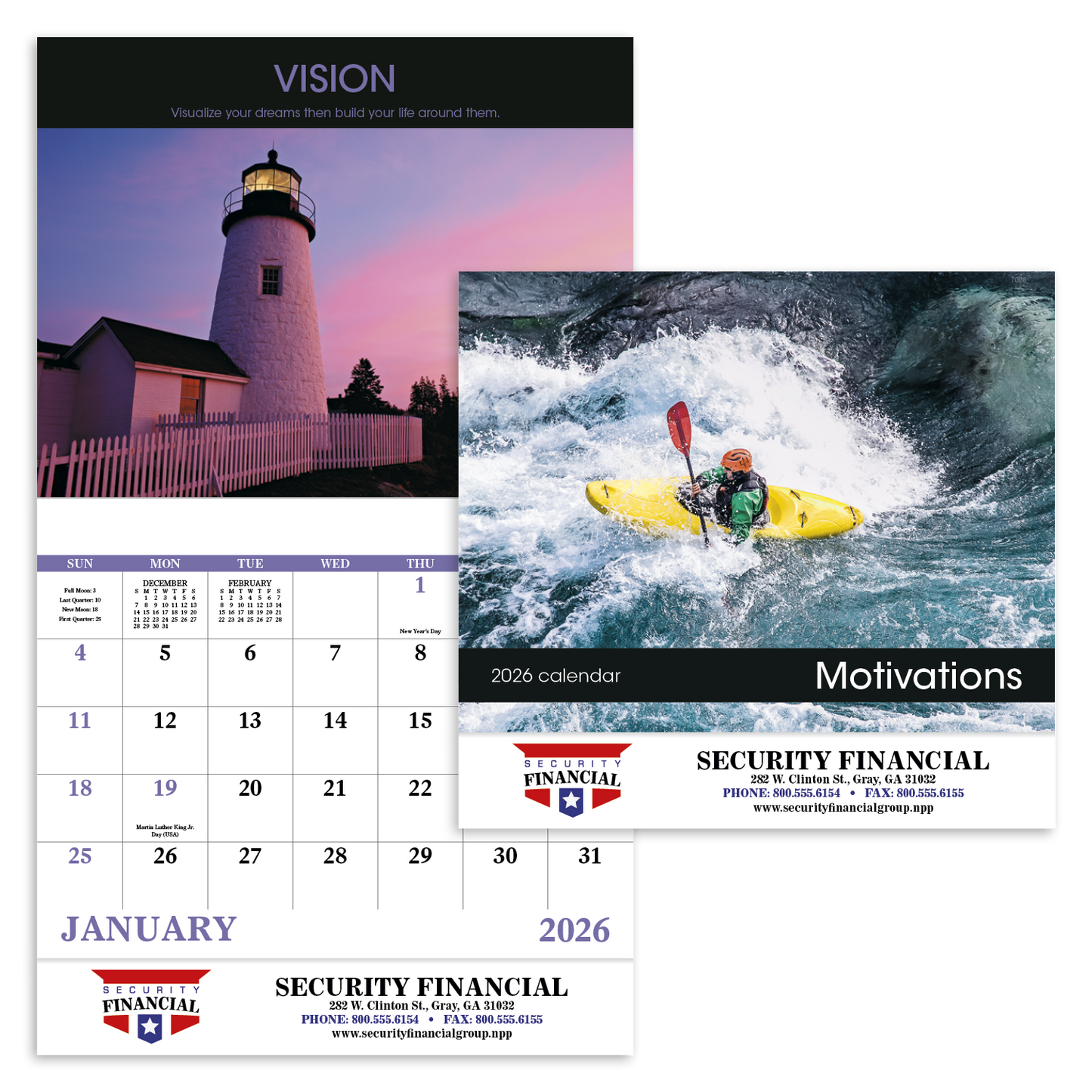 Good Value Motivations Stapled Calendar-7228