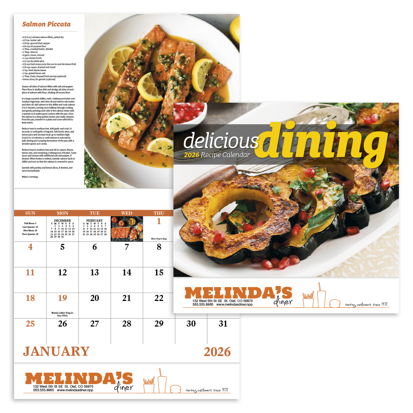 Good Value Delicious Dining Stapled Calendar-7231