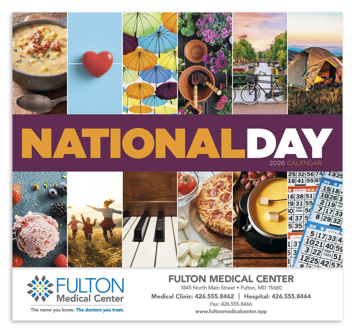 Good Value National Day Stapled Calendar-7232