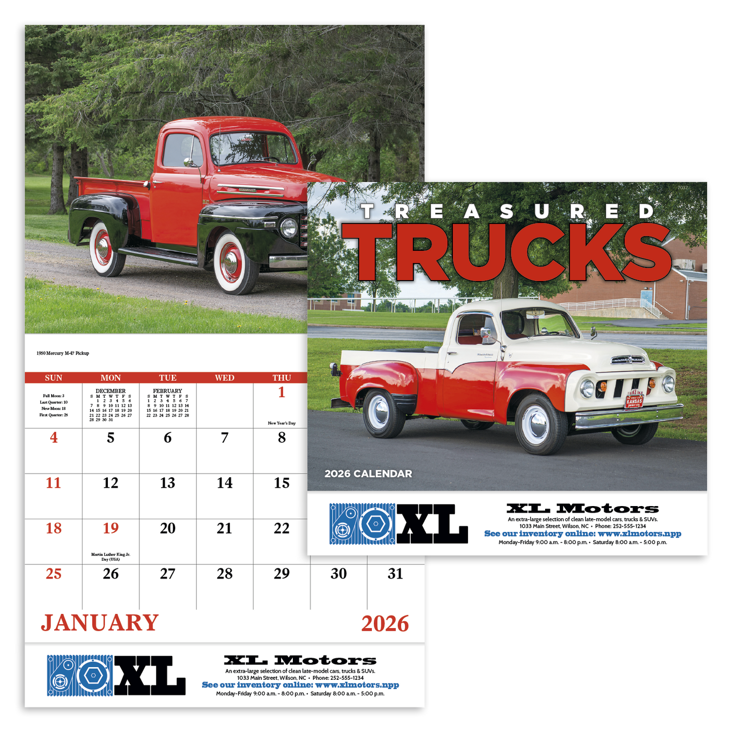 Good Value Treasured Trucks Stapled Calendar-7237