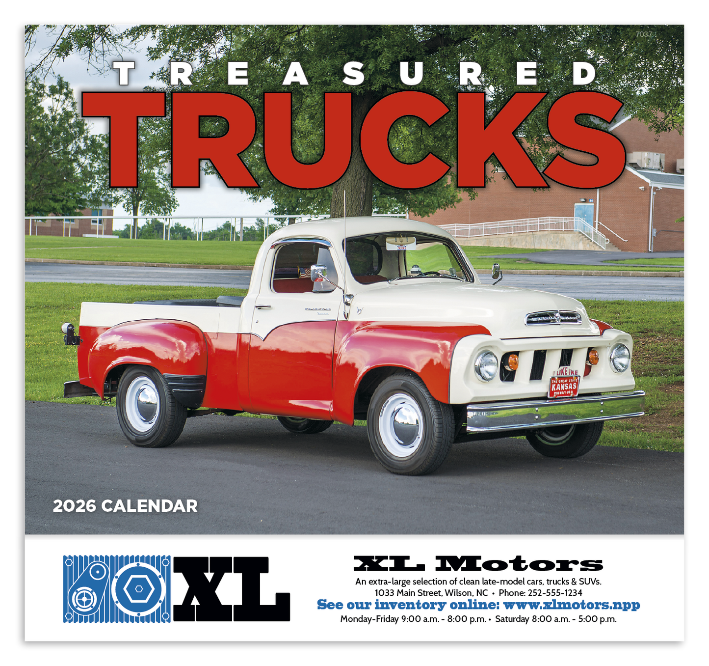 Good Value Treasured Trucks Stapled Calendar-7237