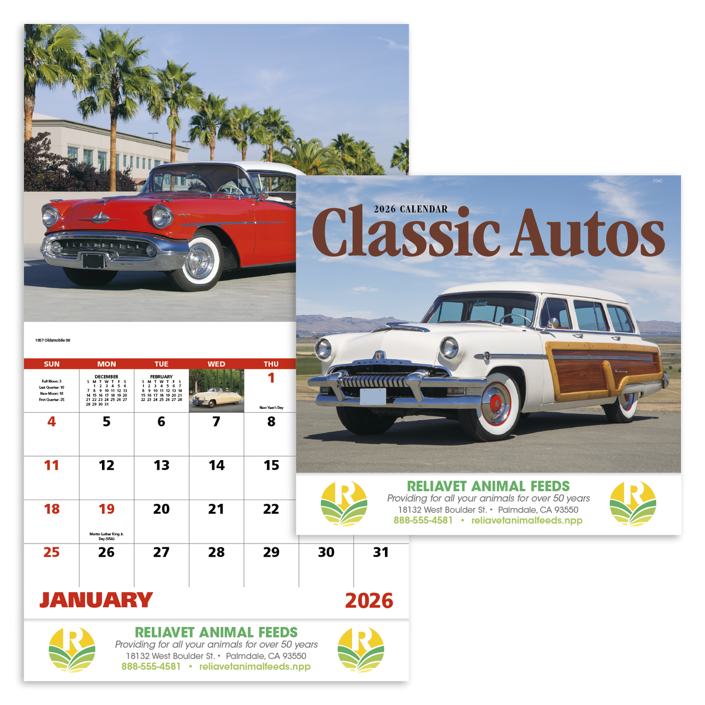 Good Value Classic Autos Stapled Calendar-7242