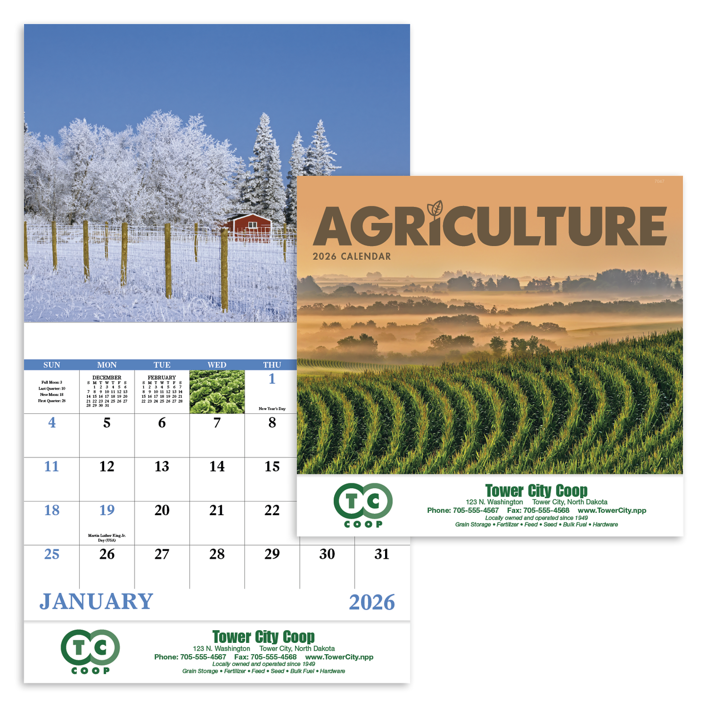 Good Value Agriculture Stapled Calendar-7247