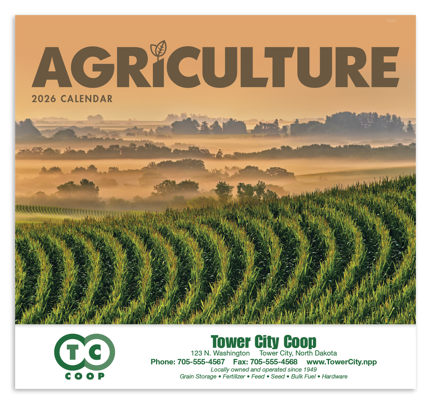 Good Value Agriculture Stapled Calendar-7247