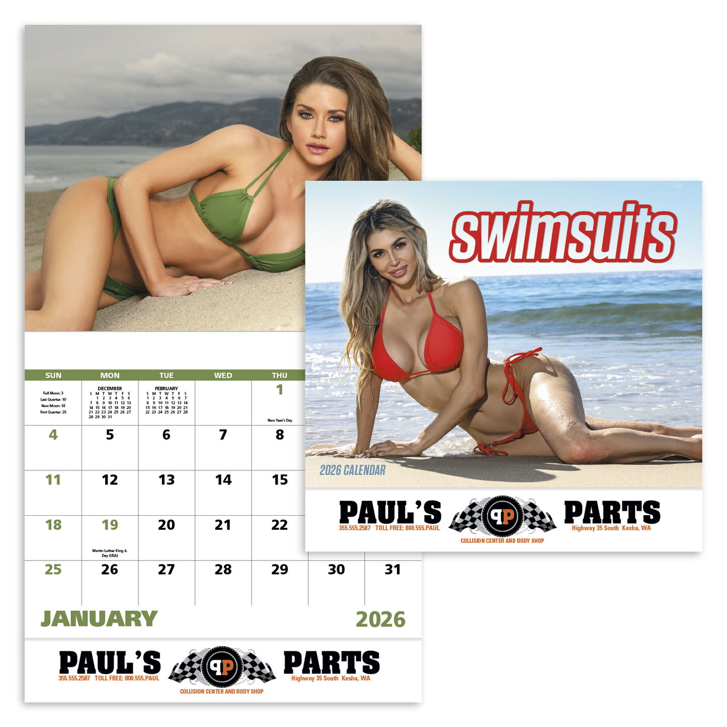 Good Value Swimsuits Stapled Calendar-7265