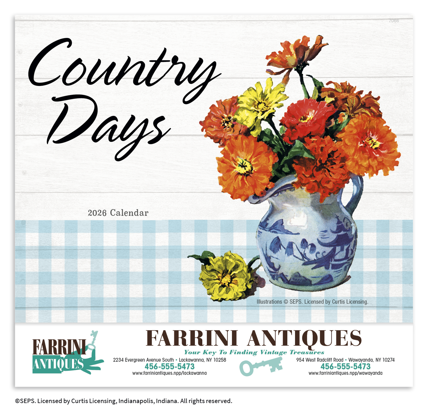 Good Value Country Days Stapled Calendar-7266
