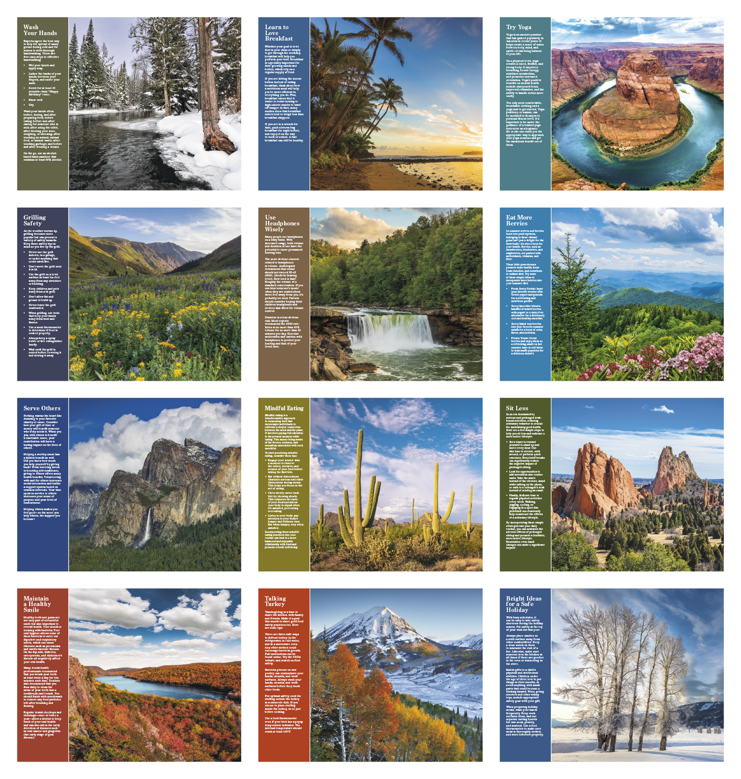 Good Value Healthy Living Stapled Calendar-7273