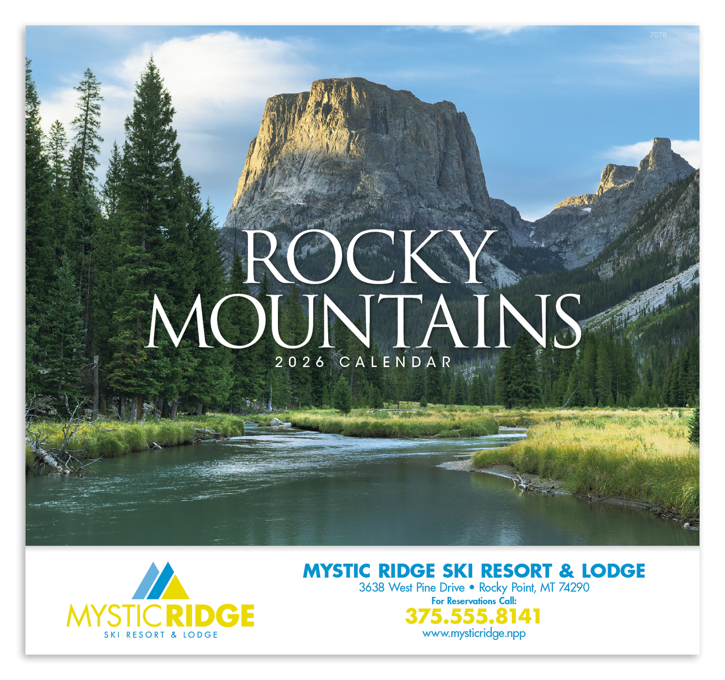 Good Value Rocky Mountains Stapled Calendar-7278